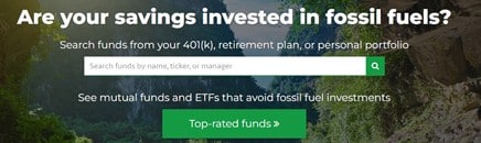 fossil free fund tool