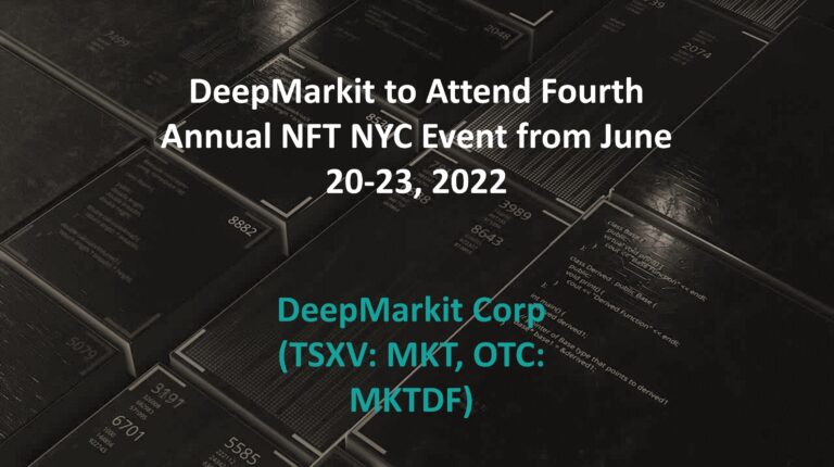 DeepMarkit to Attend the 4th Annual NFT NYC Event, June 20-23