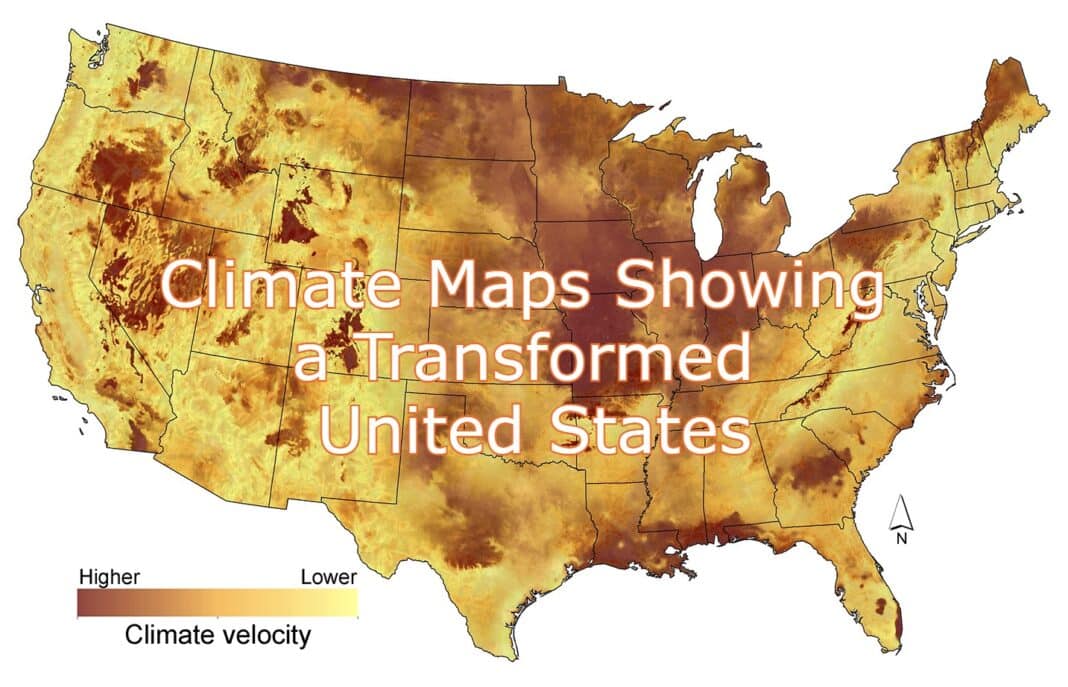 Новые климатические карты показывают преображенные Соединенные Штаты