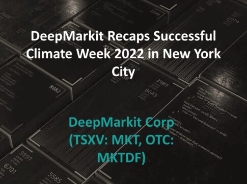 DeepMarkit Recaps Successful Climate Week 2022 in New York City