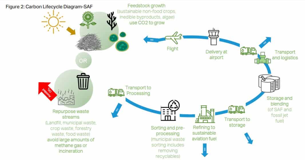 SAF carbon lifecycle