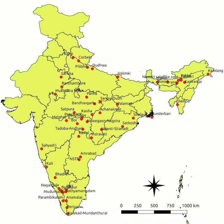 India tiger protected areas