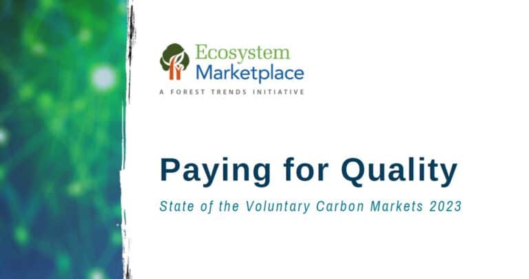 Voluntary Carbon Credit Buyers Willing to Pay More For Quality