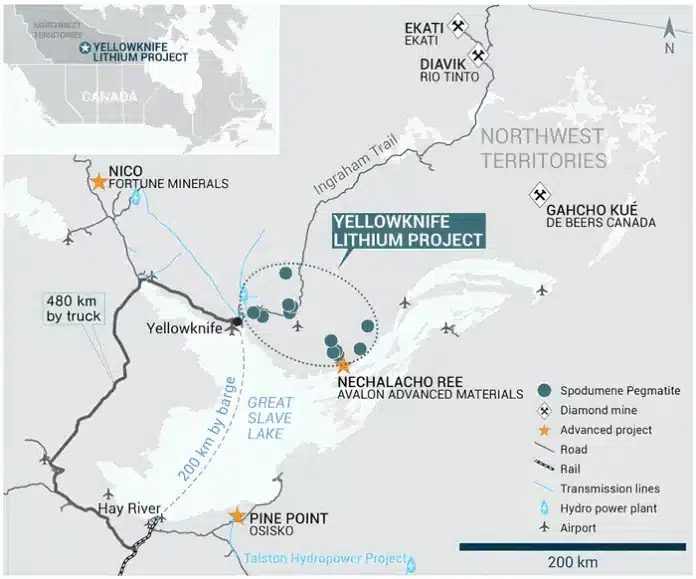 Yellowknife lithium project Li-FT Power