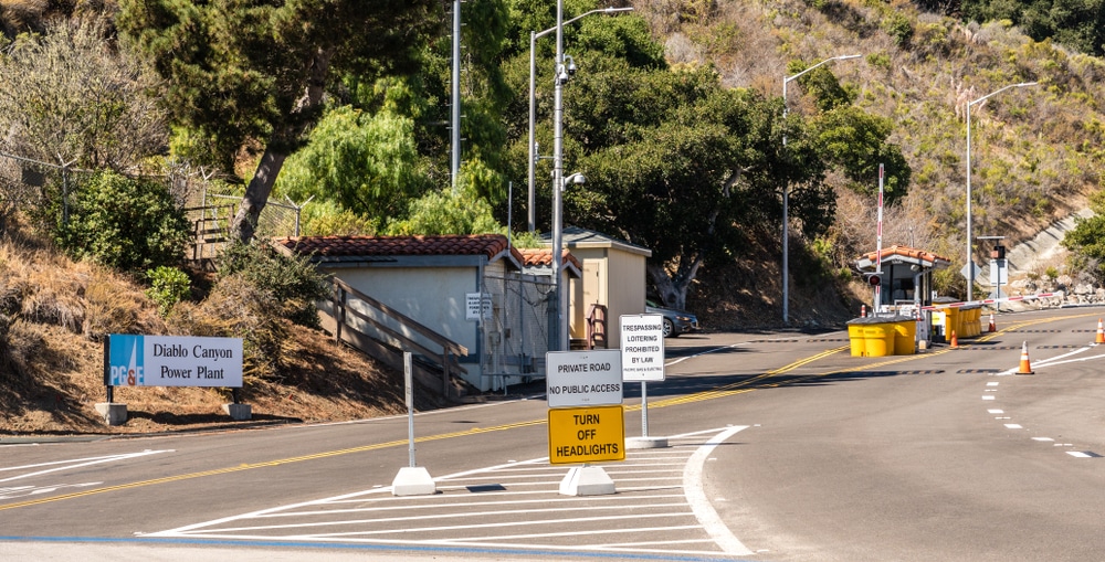 Diablo Canyon nuclear power plant in San Luis