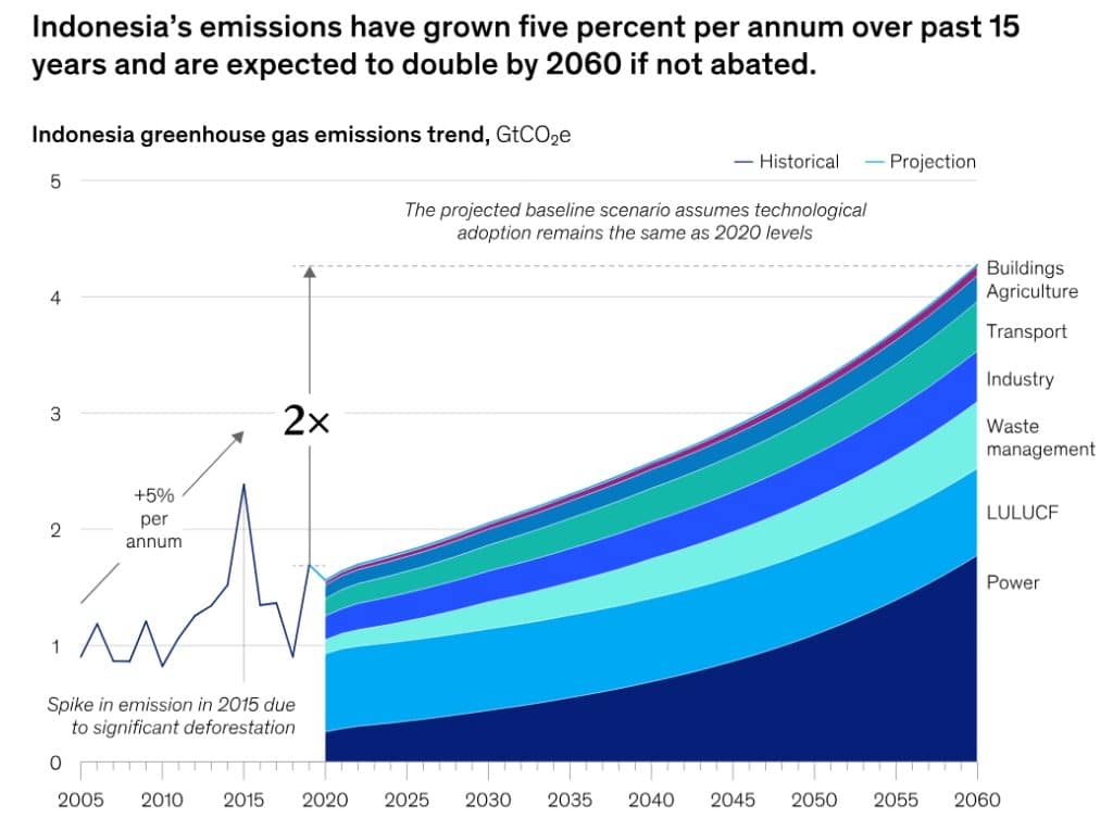 indonesia carbon credits carbon emissions