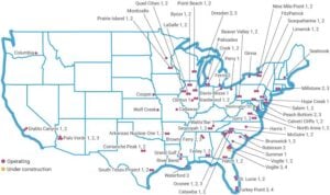 nuclear reactors operating in the US