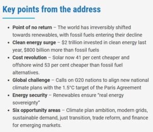 energy transition UN Secretary‑General António Guterres