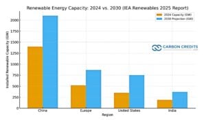 renewable energy capacity by region IEA report
