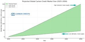 projected global carbon credit market 2050