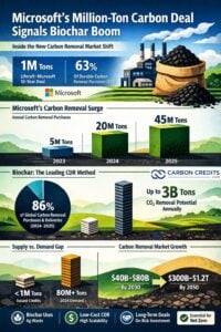 microsoft biochar million ton deal liferaft