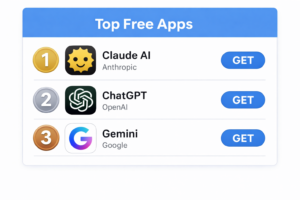 top free apps Claude Ai vs Chatgpt APP store