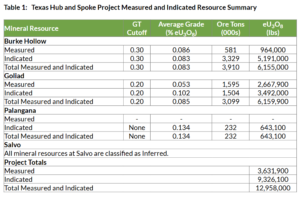 UEC burke hollow resources