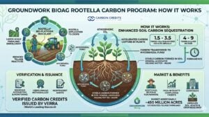 Groundwork Bioag soil carbon credit program rootella