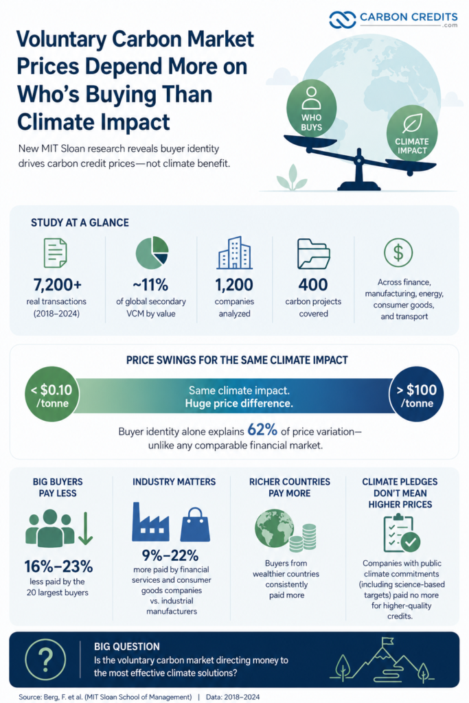 MIT study carbon credit prices