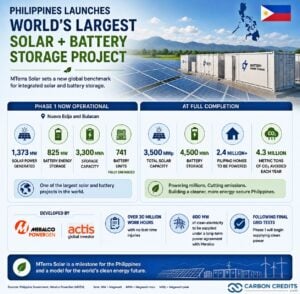 Philippine largest solar and battery storage project launch
