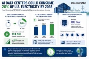 US AI electricity consumption 2030 BNEF