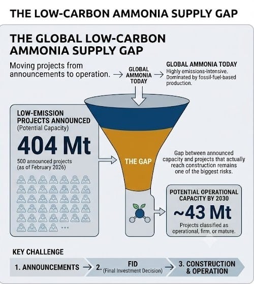 ammonia supply gap