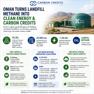 Oman landfill waste to carbon credits be'ah