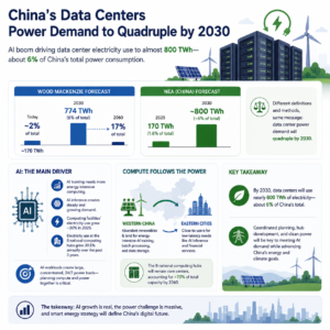 China data center power demand 2030