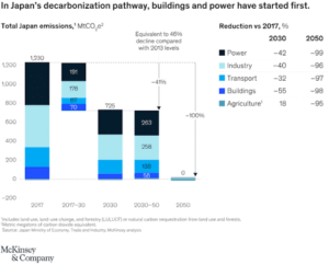 Japan carbon neutrality 2050 McKinsey