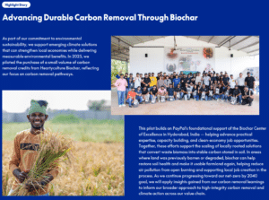 PayPal carbon removal biochar story