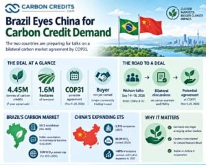 BRAZIL CHINA Carbon credit cop31