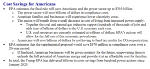 EPA Says Repeal Will Lower Energy Costs