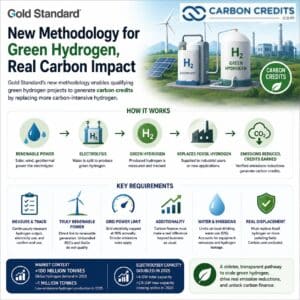 Gold Standard green hydrogen methodology and carbon credits