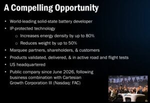 SOLID STATE BATTERY FAC stock factor energy