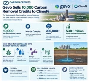 Gevo carbon removal credits